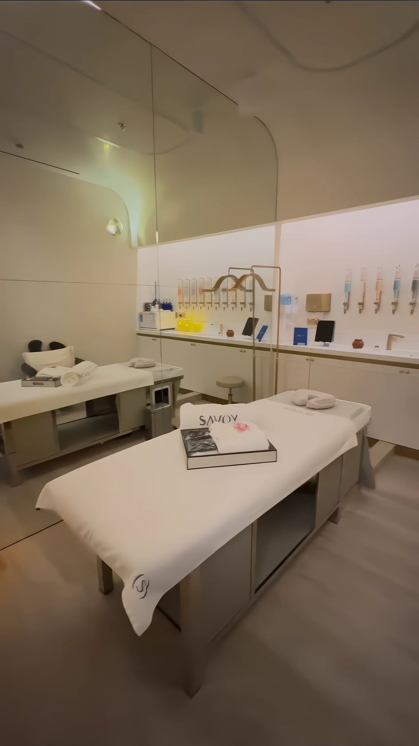 A treatment room at Savoy Clinic
